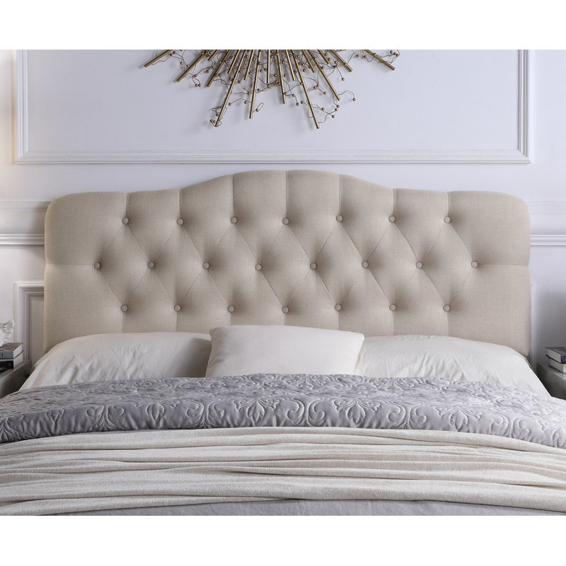 Charlton Home Charlotte Upholstered Panel Headboard & Reviews Wayfair
